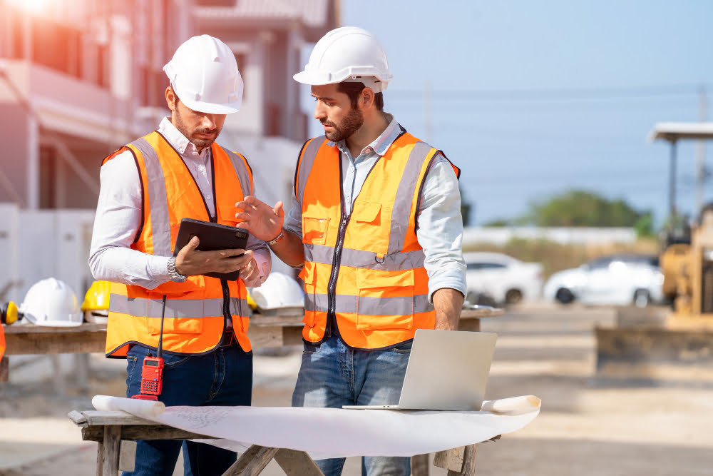 engineer-architect-discussing-building-plan-construction-sitegroup-builders-having-conversation-about-building-planbusinessbuildingindustrypeople-concept